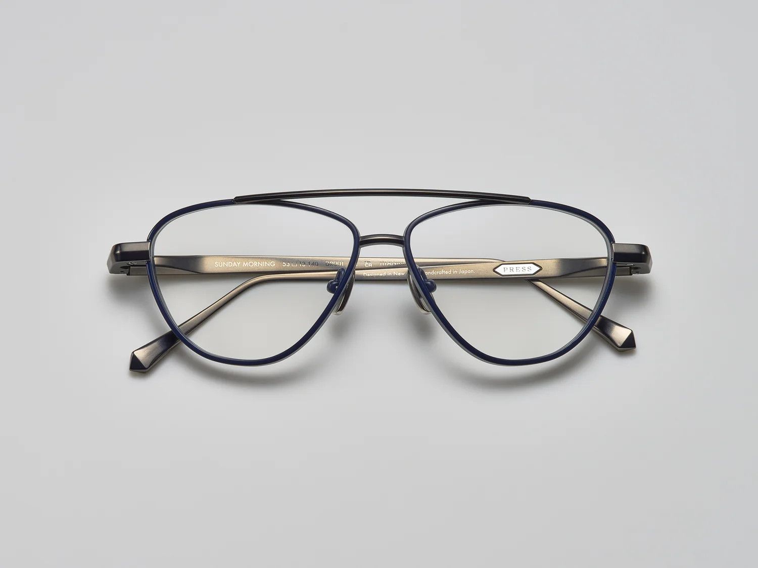 Press Sunday Morning, Color: Navy / Ruthenium - DR001