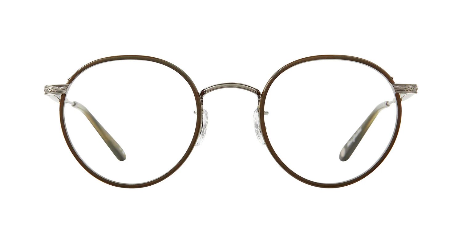 Garrett Leight Wilson, Color: OLVPWDGR Olive-Pewter-Douglas Fir, Size: 46-22-145-42