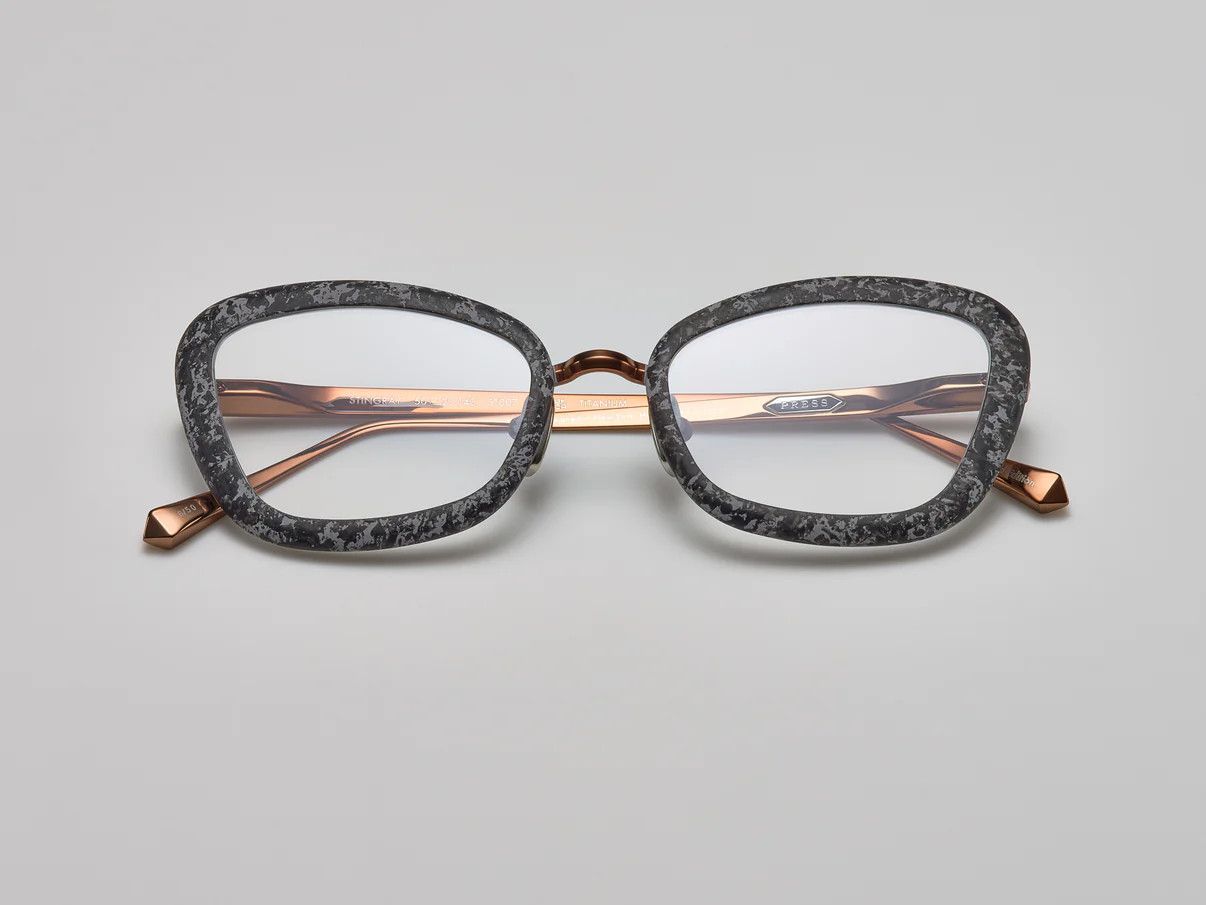 Press Stingray Sun, Color: Black Marble / Rose Gold - ST007