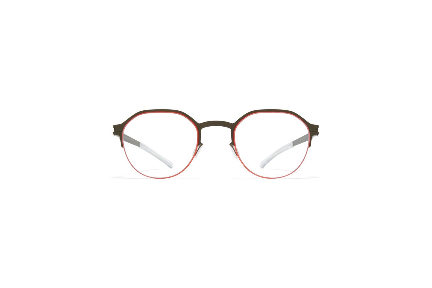 Mykita Dorian, Color: Camou Green/Tangerine, Size: 45-21-140-41