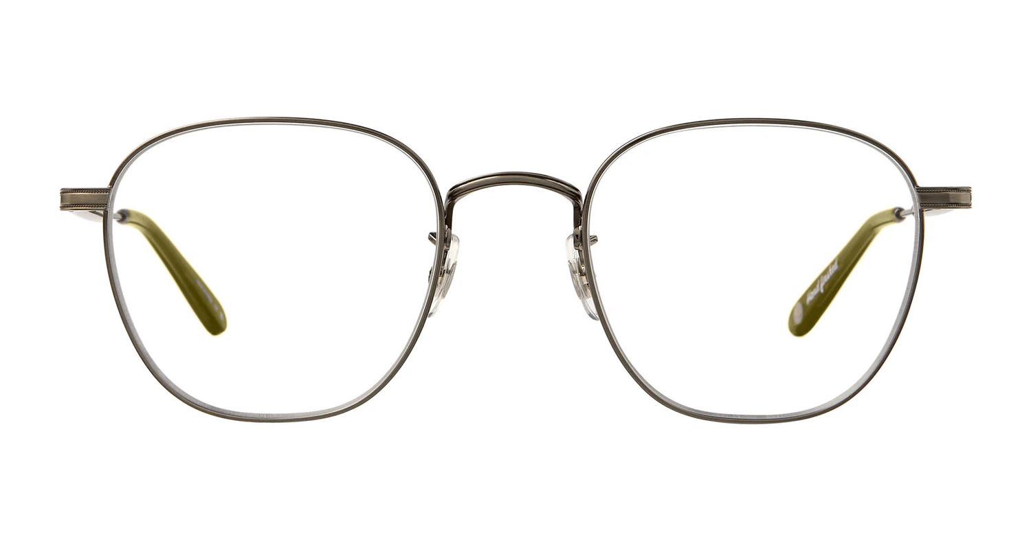Garrett Leight Grant M, Color: PW WIL Pewter-Willow, Size: 49-22-145-43