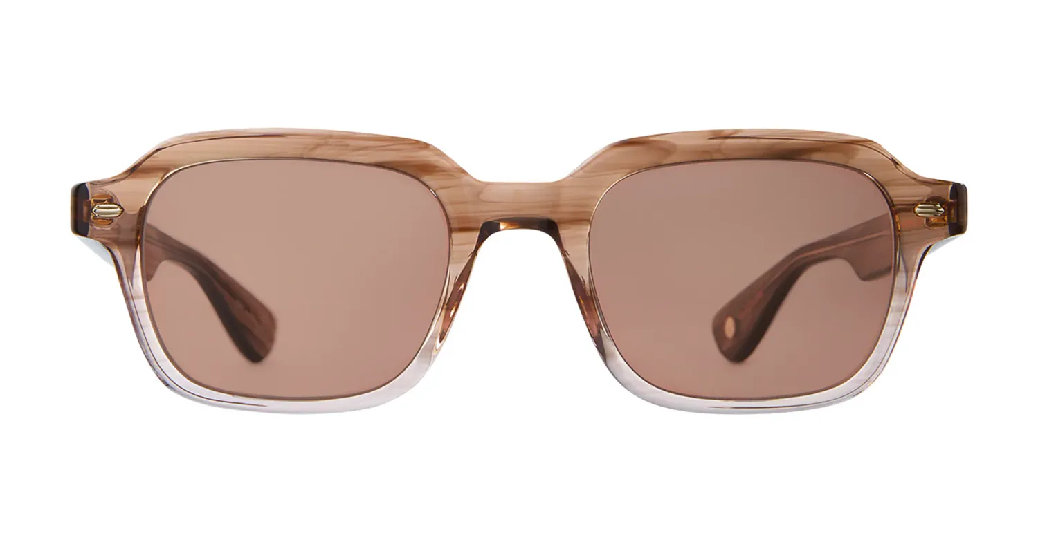 Garrett Leight Freddy P Sun, Color: SASTM Sandstorm/Bordeaux, Size: 49-22-145-38