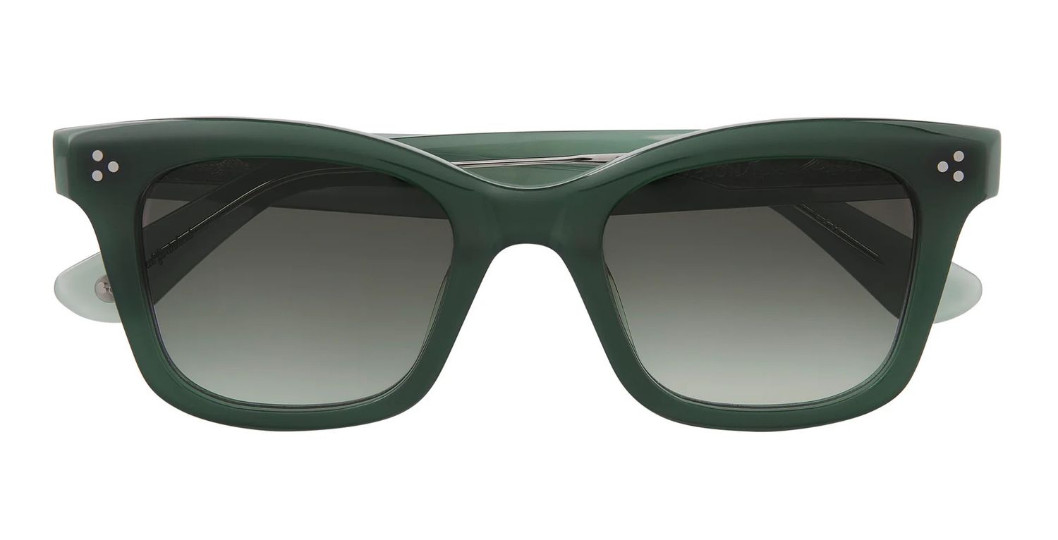Garrett Leight Thompson Sun, Color: FBM Forest/Blue Moon Gradient, Size: 48-22-145-38