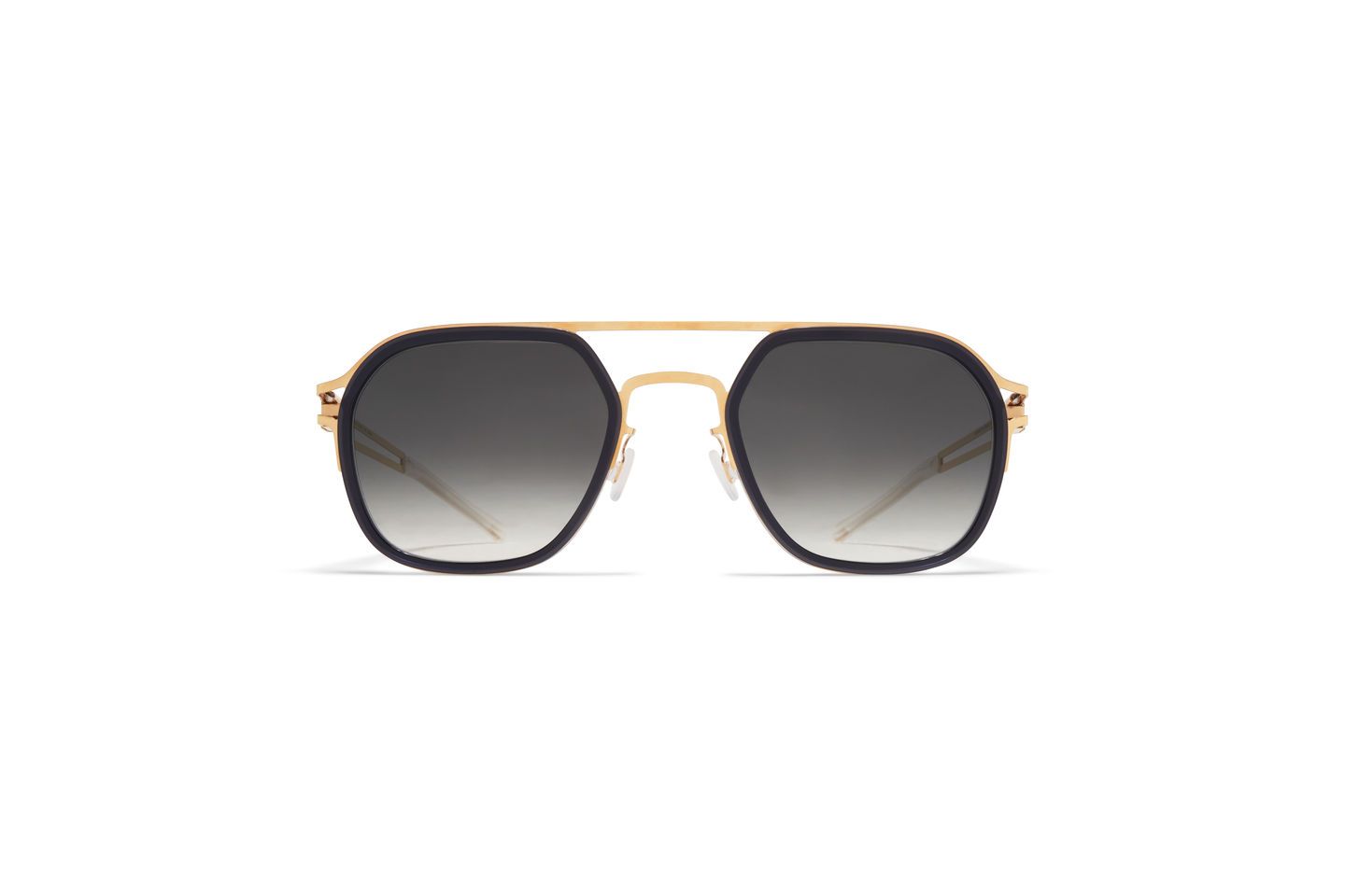 Mykita Leeland Sun, Color: Glossy Gold/Milky Indigo - A76, Size: 50-25-145
