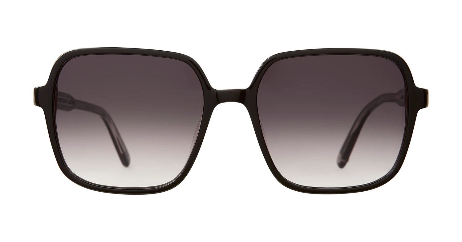 Garrett Leight Agnes Sun, Color: BK/WMNG Black/Waning Moon Gradient, Size: 54-19-145-48