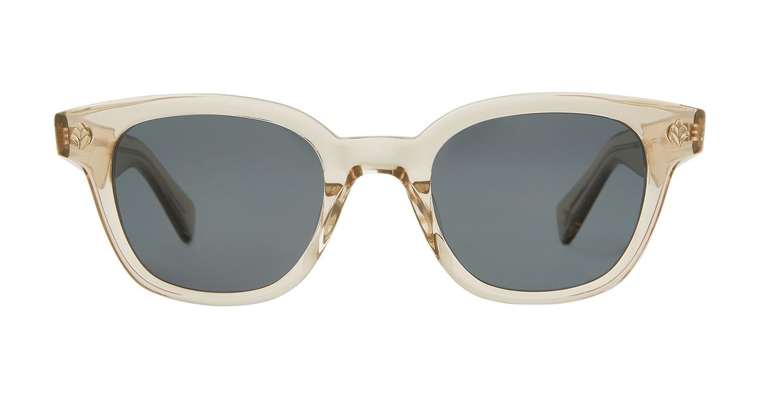 Garrett Leight Naples Sun, Color: BRE/PBS Brew/Pure Blue Smoke, Size: 46-23-145-38