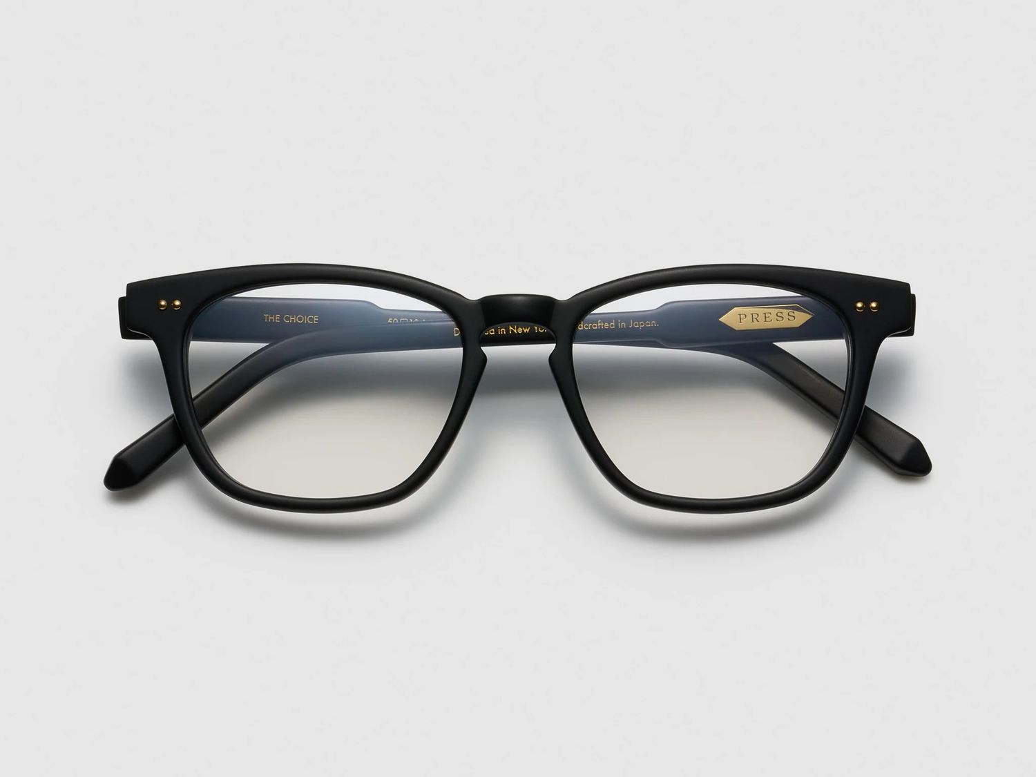 Press The Choice, Color: Matte Black / Gold - TI001, Size: 50-18-145-38.6