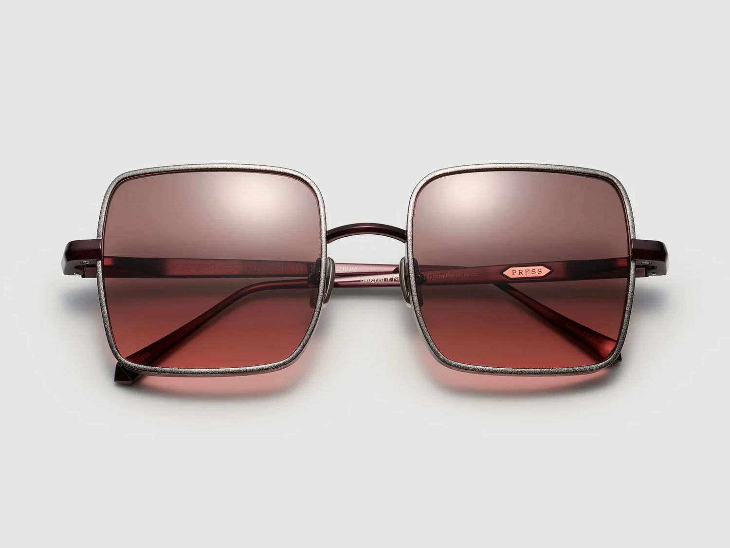 Press White Rabbit Gold Leaf, Color: Burgundy Platinum Leaf - DR019, Size: 52-16-140-48.9