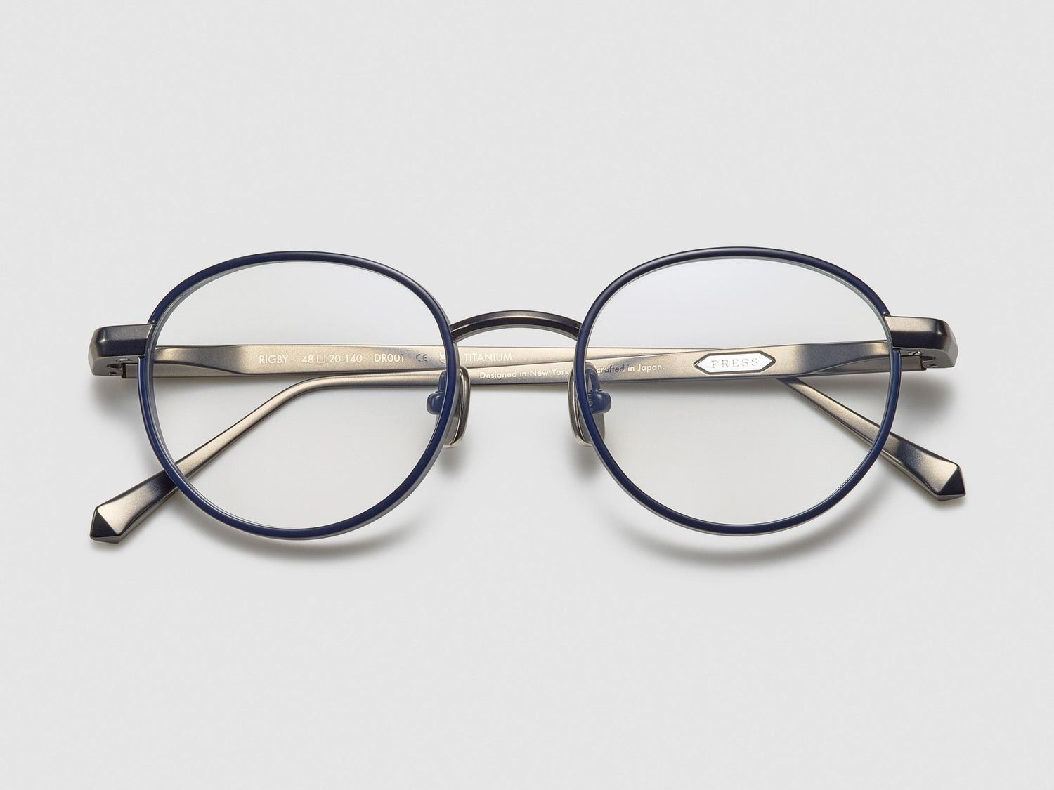 Press Rigby Optical, Color: Matte Navy - DR001