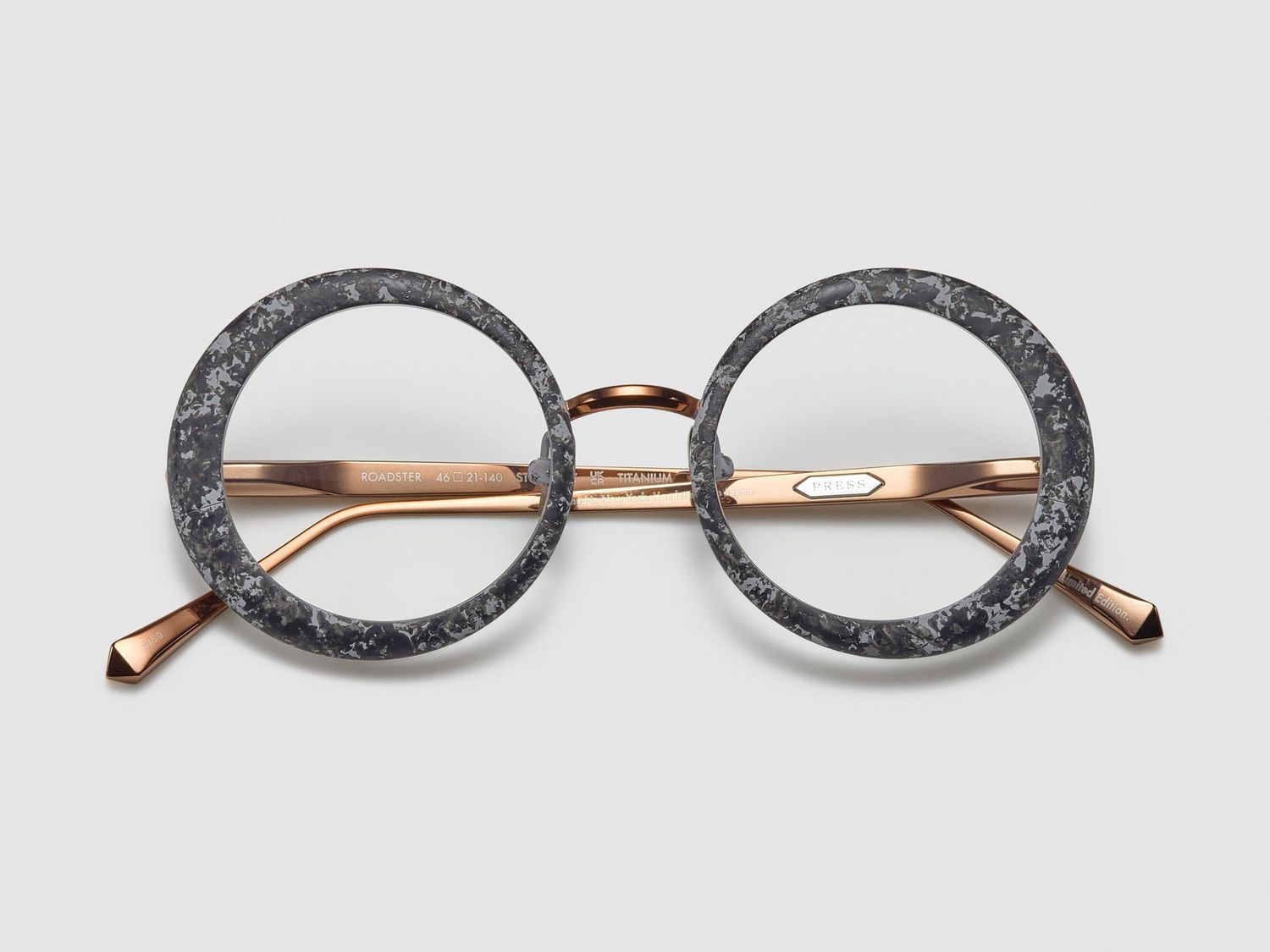 Press Roadster Marble Optical, Color: Black Marble / Rose Gold - ST007
