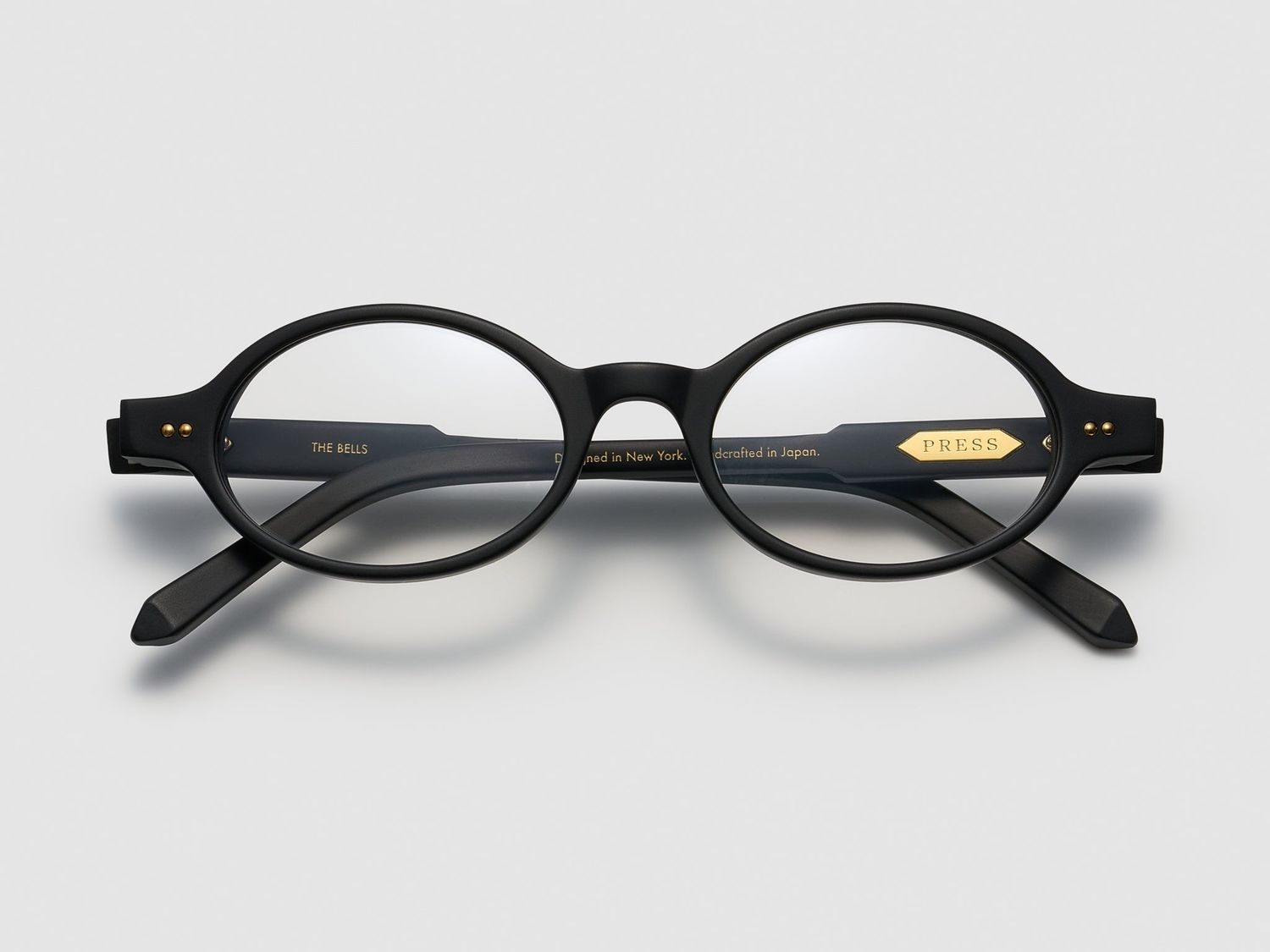 Press The Bells Optical, Color: Matte Black / Gold - TI001, Size: 48-20-140-34