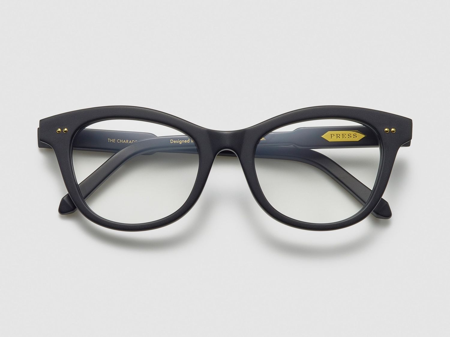 Press The Charade Optical, Color: Matte Black / Gold - TI001