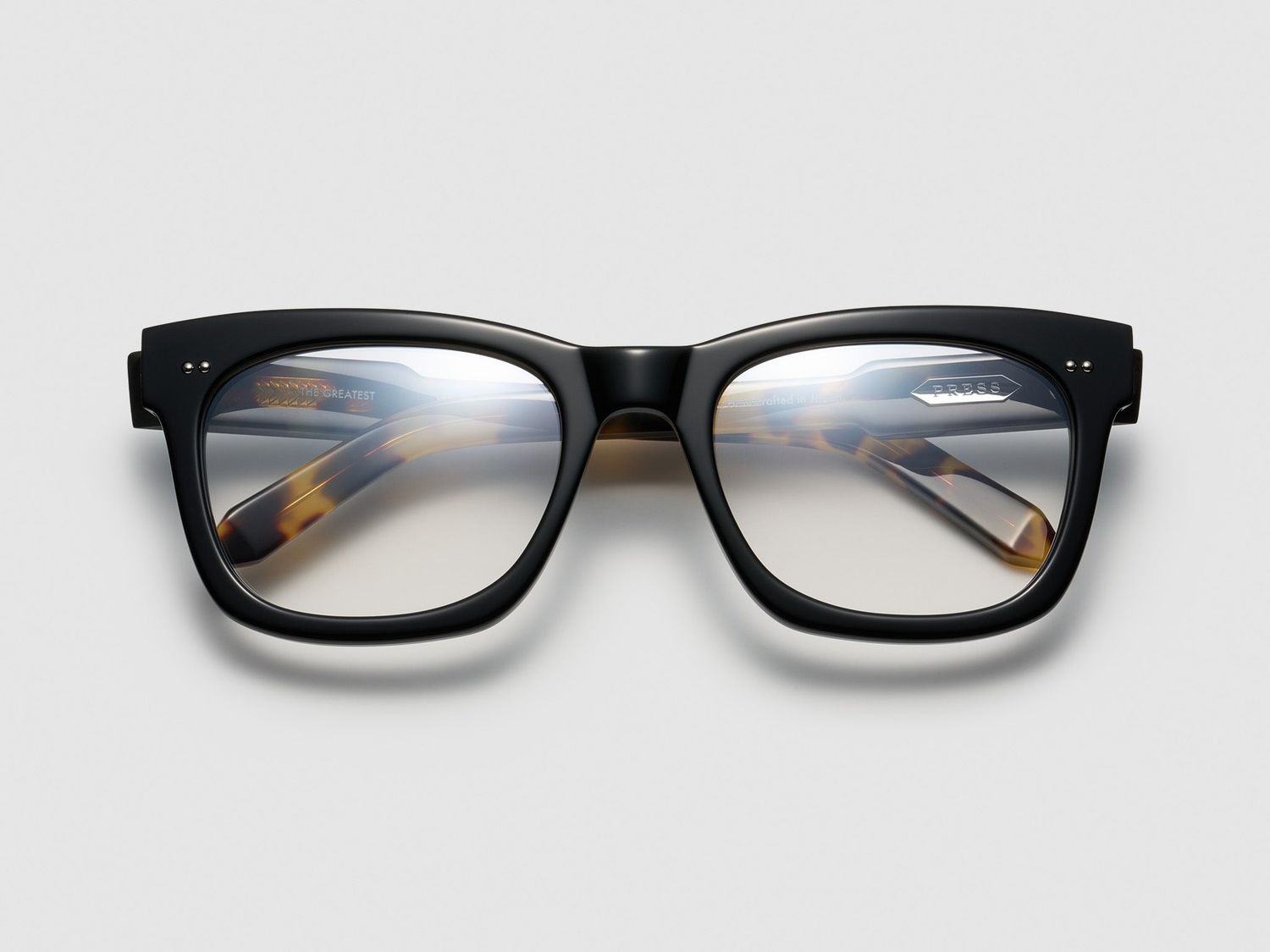 Press The Greatest Optical Black Tortoise / Silver - TI015