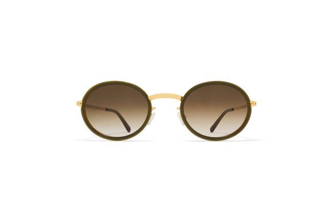 Mykita Berthold Sun, Color: Glossy Gold/Peridot - A114