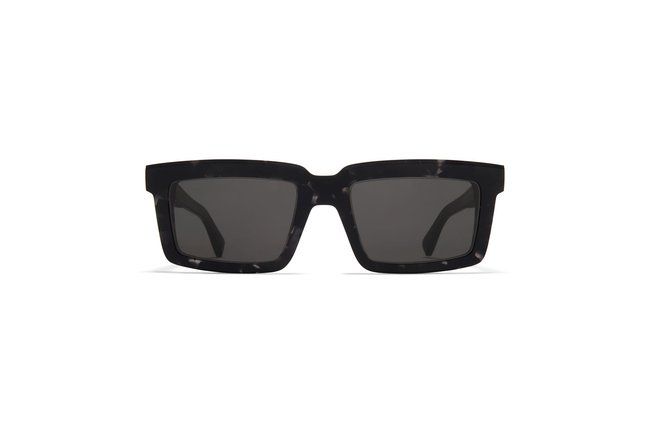 Mykita Dakar Sun, Color: Chilled Raw Black Havana/Silver - C178