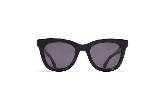 Mykita Laimi Sun, Color: Black Havana/Shiny Silver - C110