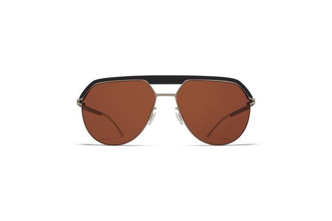 Mykita ML02 Sun, Color: Pitch Black/Matte Silver - MH49