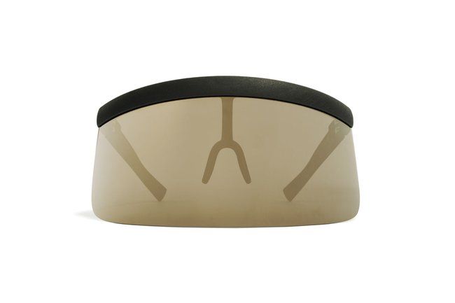 Mykita Daisuke Sun, Color: Pitch Black - Gold Shield - MD1