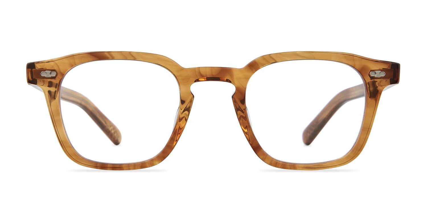 Garrett Leight Adonis C, Color: MRRYE-WG Marbled Rye-White Gold, Size: 45-25-145-39