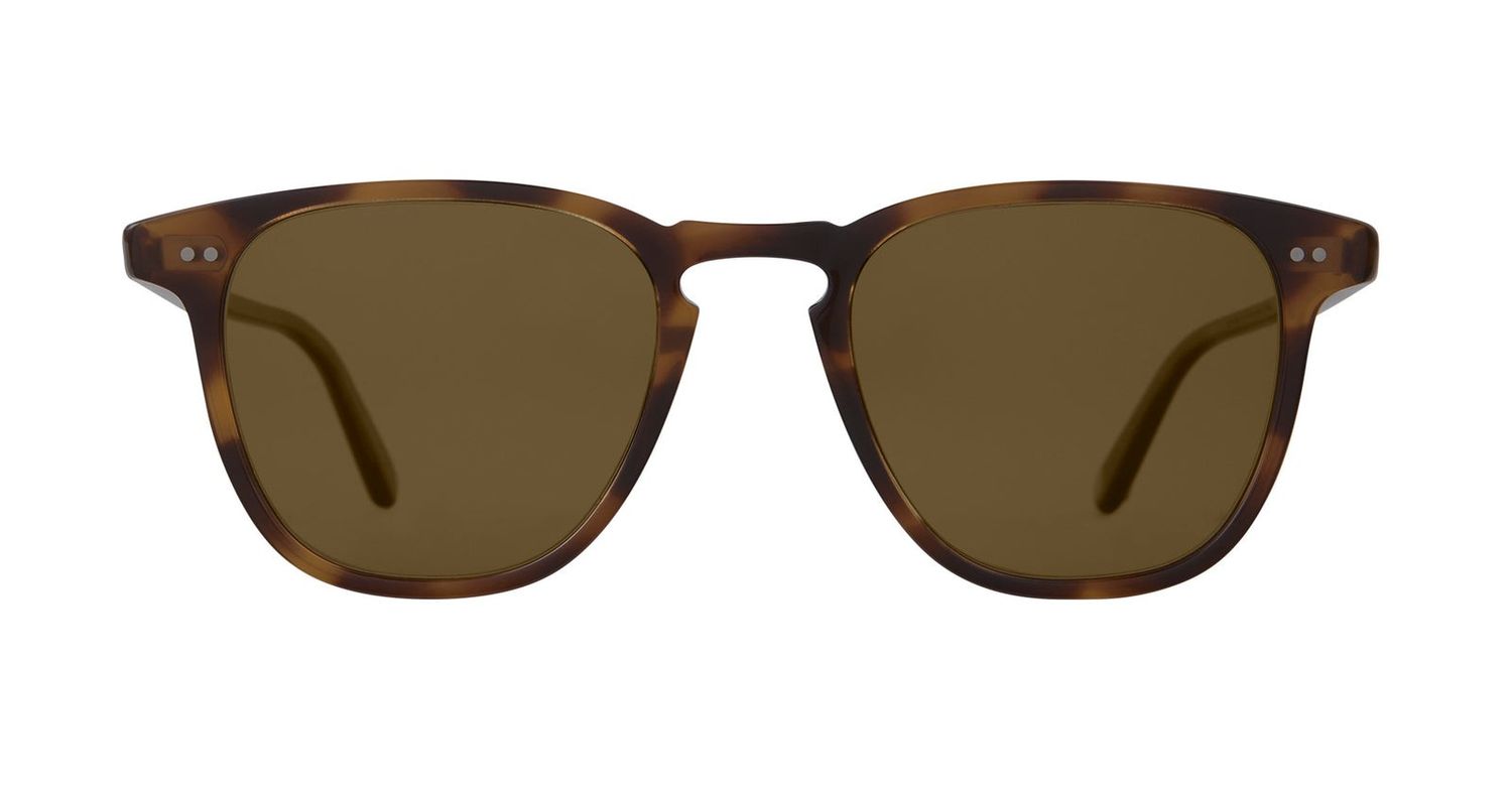 Garrett Leight Brooks Sun, Color: SPBRNSH/SFPCOF Spotted Brown Shell/Semi-Flat Pure Coffee Polar, Size: 47-21-146-41