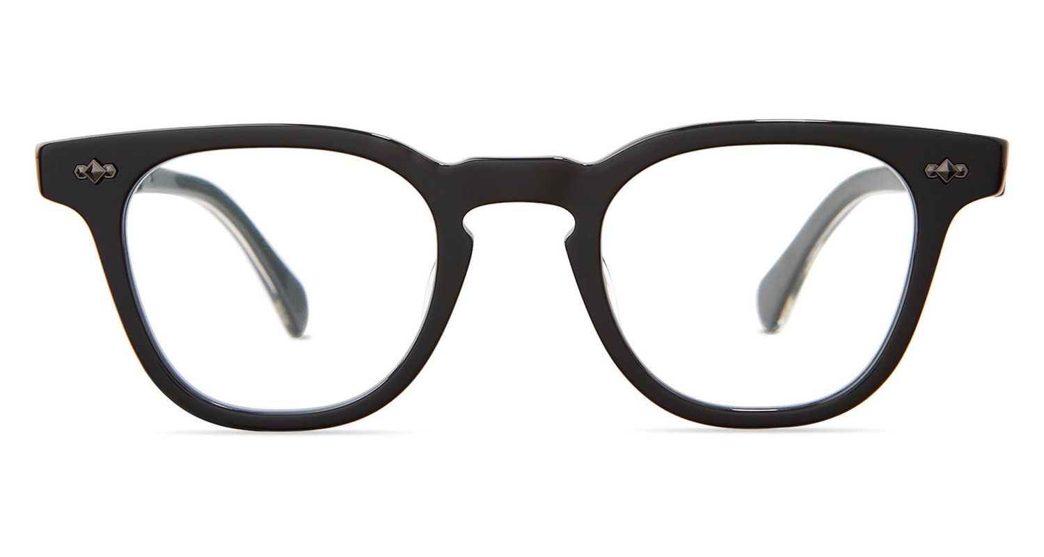 Garrett Leight Dean C, Color: BK-PW Black-Pewter, Size: 44-23-136-37