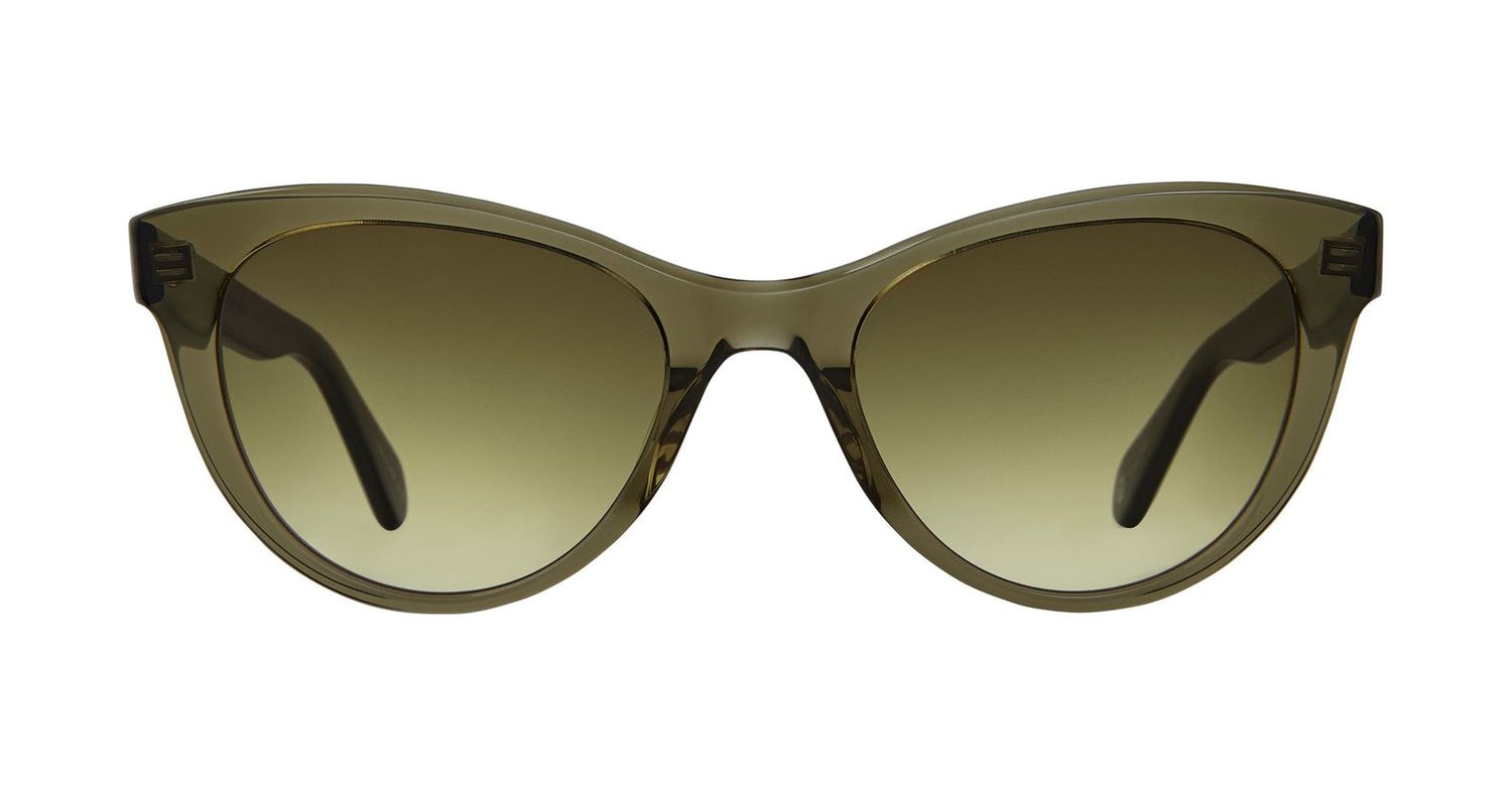 Garrett Leight Jess Sun, Color: WIL/FOG Willow/Flat Olive Gradient, Size: 50
