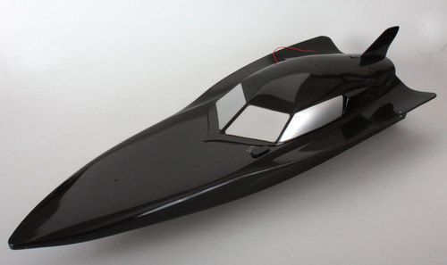 black rc boat