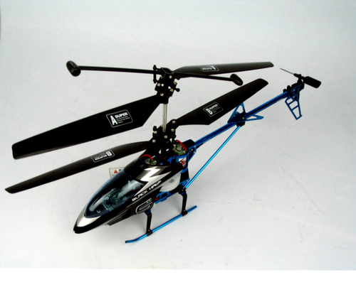 Radio Control R/C Heng Long Black Hawk Flying Stealth 3ch Metal Alloy RC Gyro Helicopter