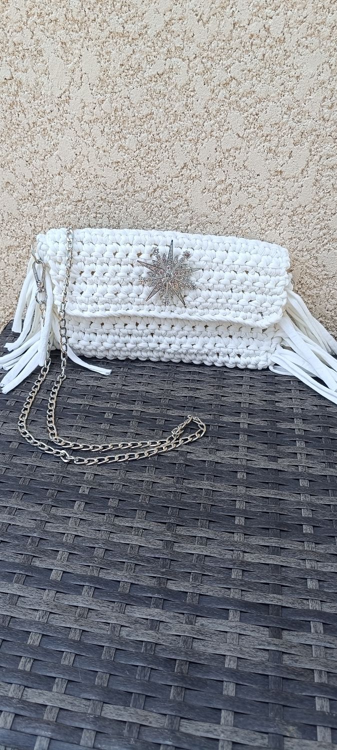 Sac pochette White Chic