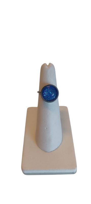 Bague Galaxie solo, Bleu royal