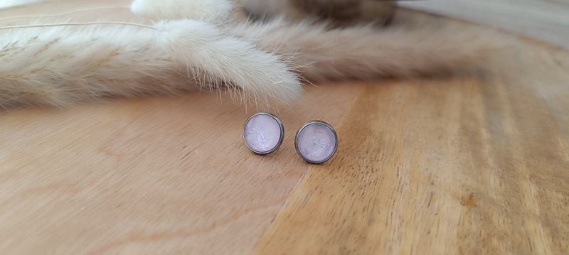 Boucles d&#39;oreilles puces Galaxie