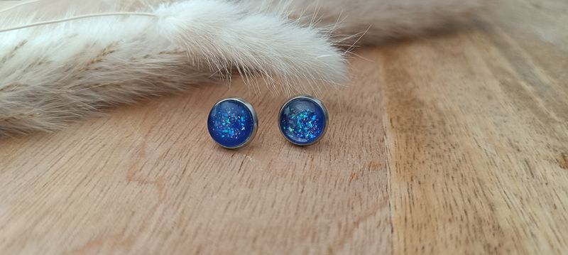 Boucles d&#39;oreilles puces Galaxie