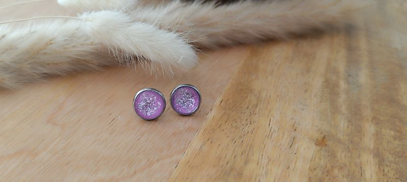 Boucles d&#39;oreilles puces Galaxie
