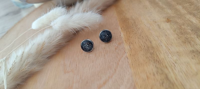 Boucles d&#39;oreilles puces Galaxie
