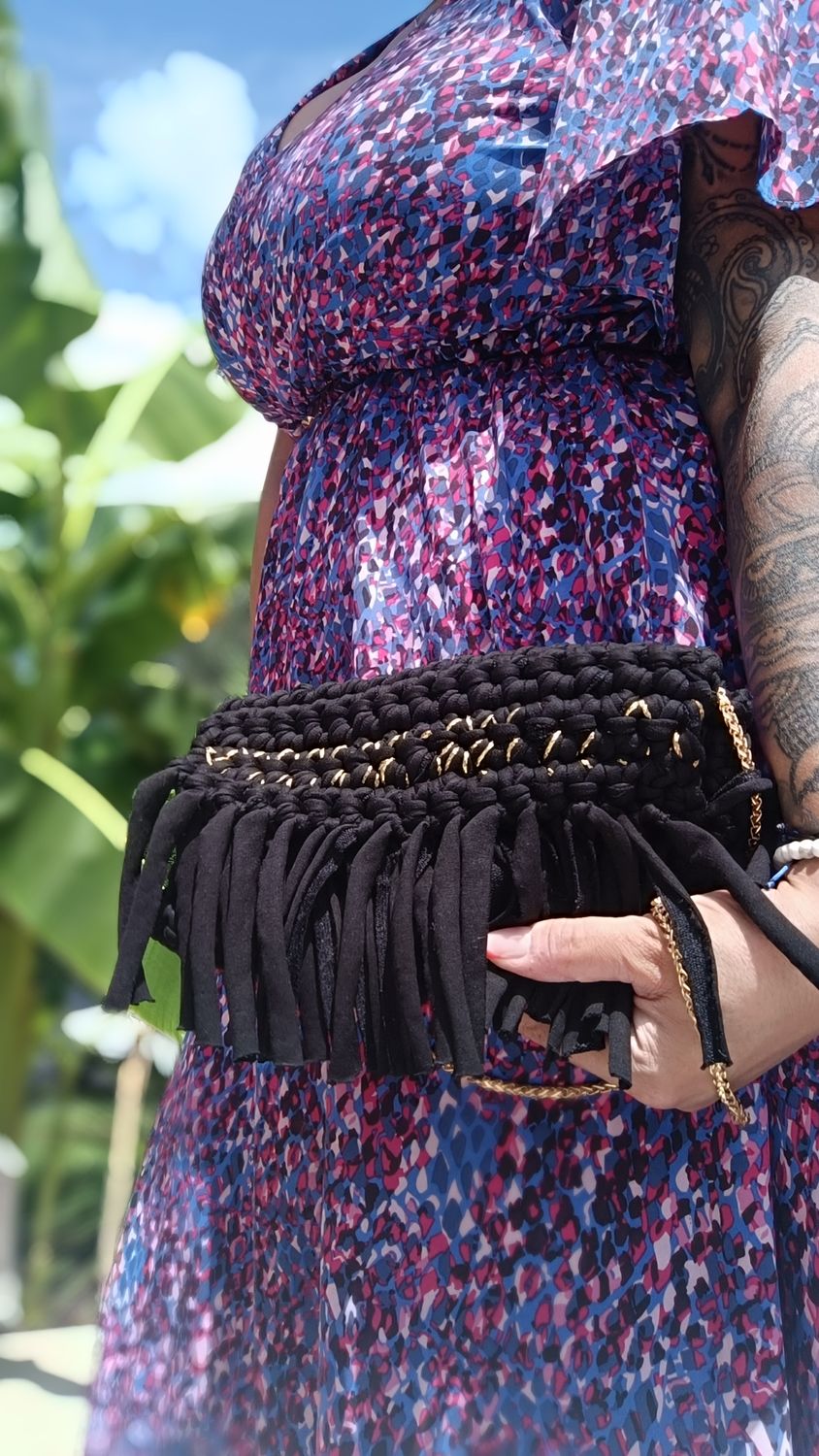 Pochette Chic Bohème Black&amp;Gold