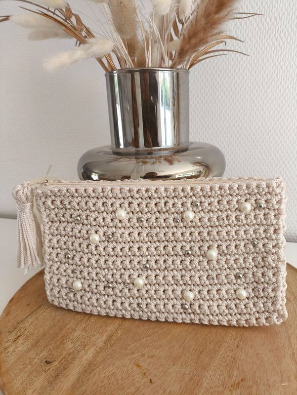 POCHETTE &quot;PERLA&quot; Soft beige