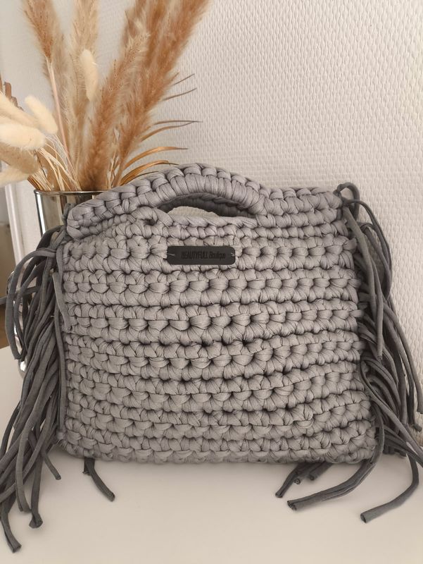 Sac à main  Bohème gris