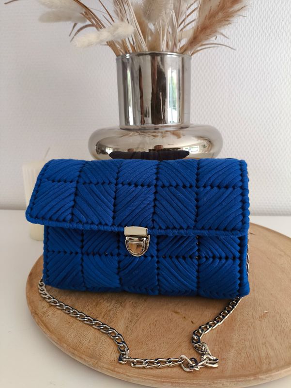 Sac à main &quot;Intemporel&quot; Indigo