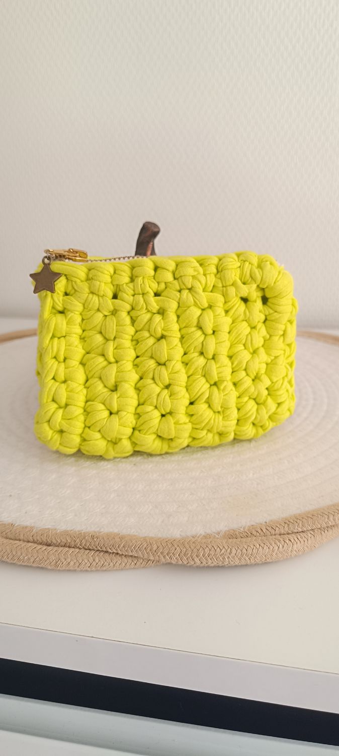 Mini pochette zip flashy