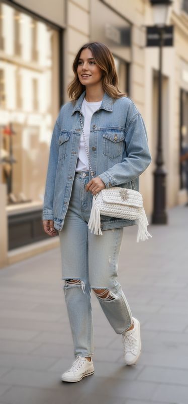 Sac pochette White Chic