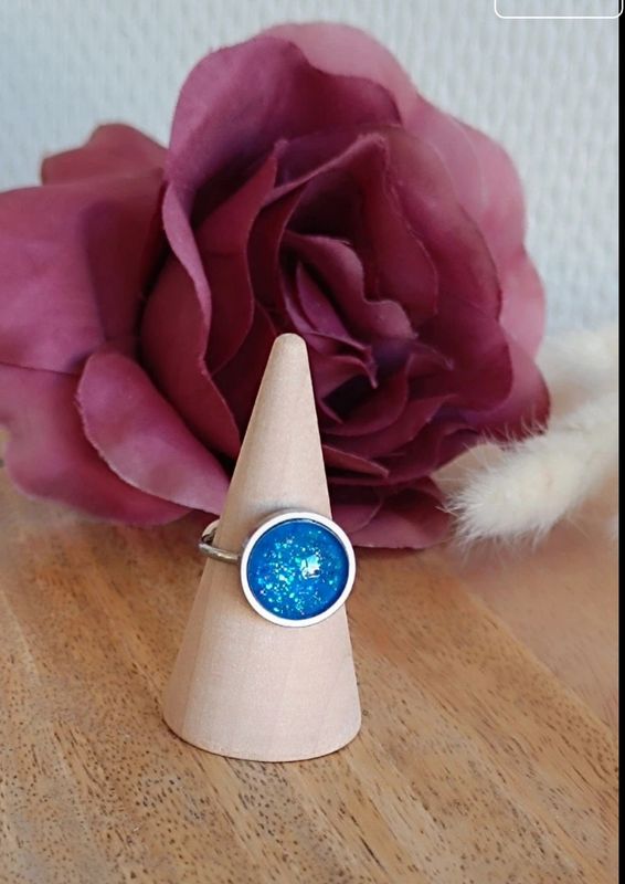 Bague Galaxie solo, Bleu royal