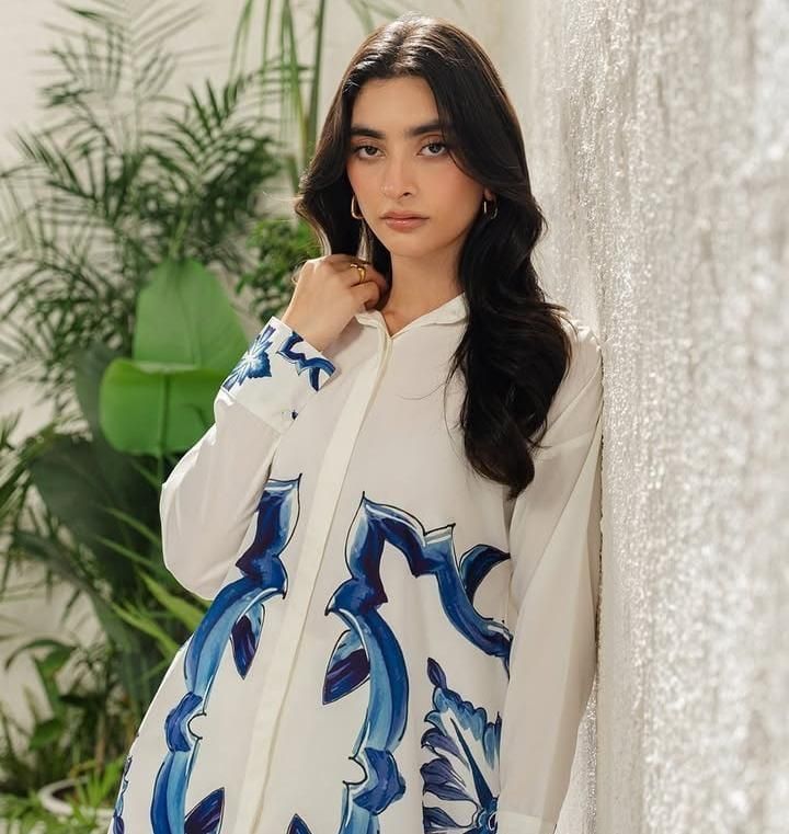 Stitched Printed Shirt And Trouser Set - 2 Pcs