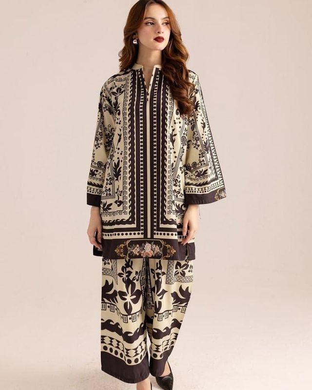 Stitched Co-Ord Set - 2 Pcs