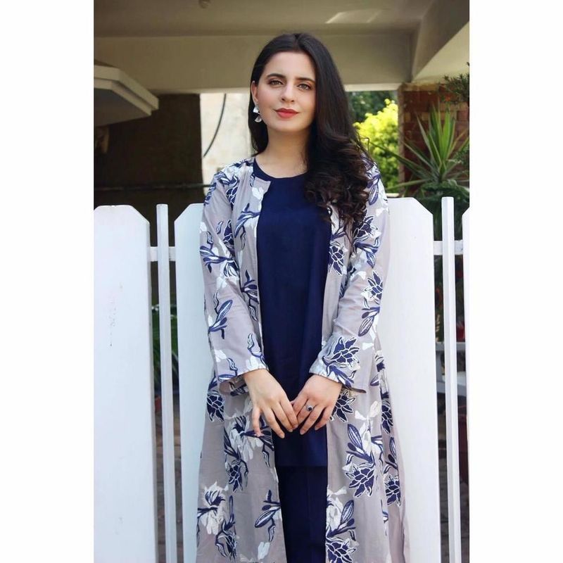 Silk printed suit - 3pc