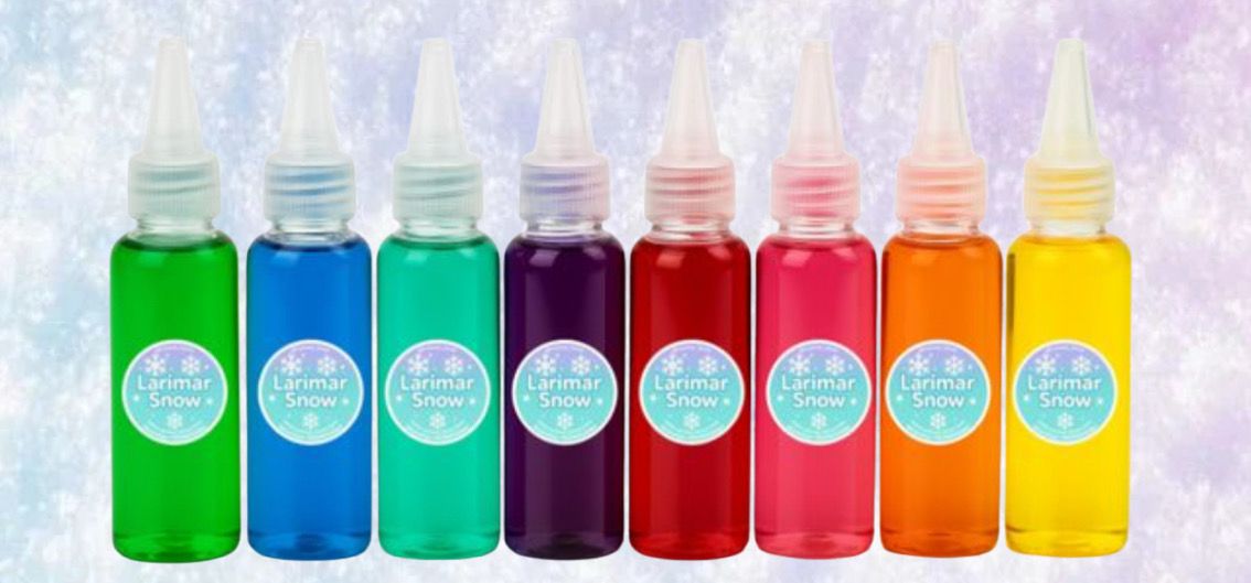 Color syrup for snow