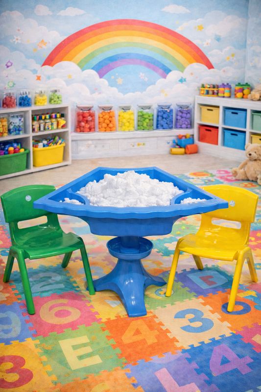 Blue trio color snow station (full package)