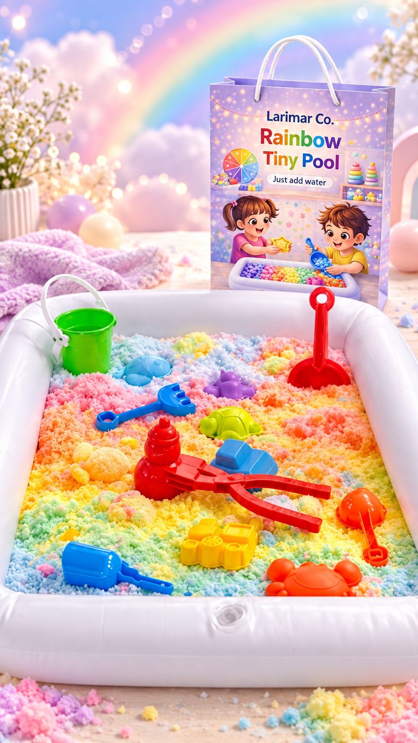 Tiny rainbow pool