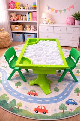 Large green snow station