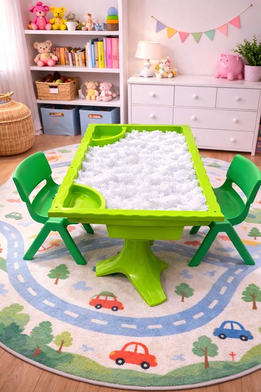 Large green snow station