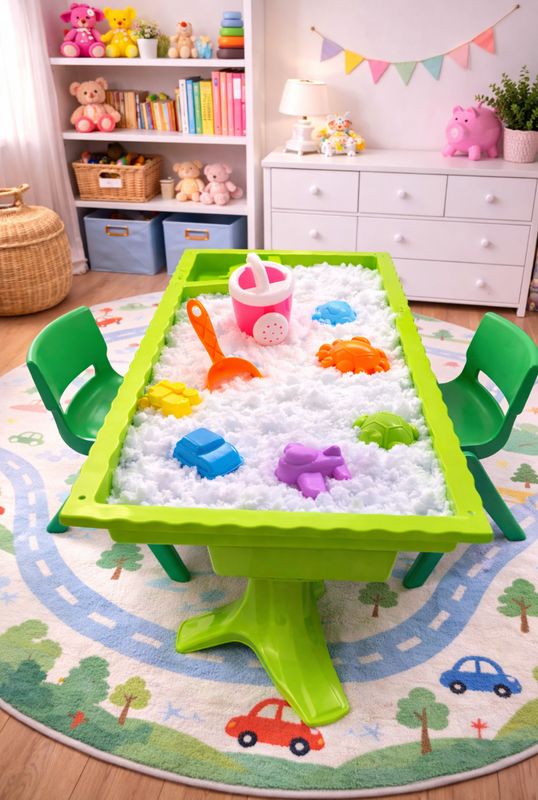 Large green snow station